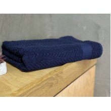 Полотенце махровое 50x80 Узтекс Темно синее