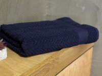 Полотенце махровое 70x130 Узтекс Темно синее