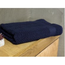 Полотенце махровое 70x130 Узтекс Темно синее