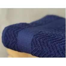 Полотенце махровое 70x130 Узтекс Темно синее