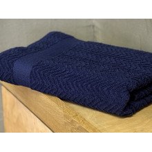 Полотенце махровое 50x80 Узтекс Темно синее