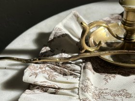 Салфетка с рюшами круглая Диаметром 43 см плейсмат Italiano бежевого цвета 30497 Beige