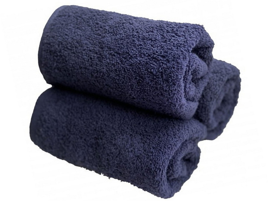 Салфетка махровая 30x30 Ecotton Темно синяя 380
