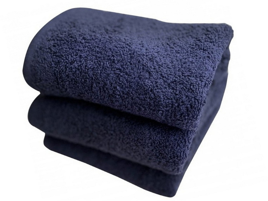 Салфетка махровая 30x30 Ecotton Темно синяя 380