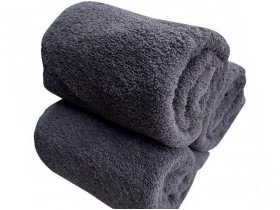 Серветка махрова 30x30 Ecotton Темно сіра 380