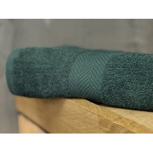 Салфетка махровая 35x35 Узтекс Темно зеленая