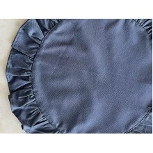 Серветка з рюшами кругла Діаметром 43 см плейсмат синього кольору 4066 Blue