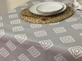 Скатертина 170x150 Ecotton DUCK Сіра 1003-10