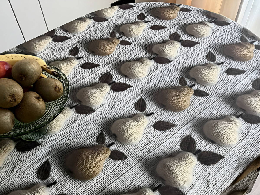Скатерть 170x220 Ecotton DUCK с грушами 3848-1