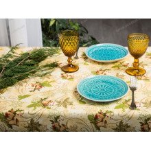 Скатерть 150x180 Ecotton Рогожка Новогодний винтаж 30159/1