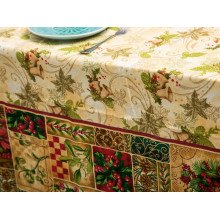 Скатерть 150x180 Ecotton Рогожка Новогодний винтаж 30159/1