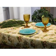 Скатерть 150x180 Ecotton Рогожка Новогодний винтаж 30159/1