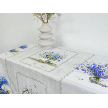 Скатерть 150x220 Ecotton Рогожка Полевые цветы 11998/1