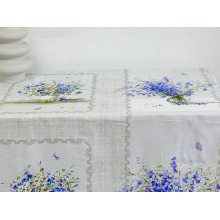 Скатерть 150x220 Ecotton Рогожка Полевые цветы 11998/1
