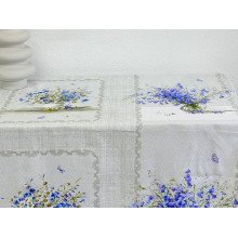 Скатерть 150x150 Ecotton Рогожка Полевые цветы 11998/1
