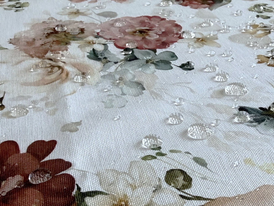 Скатертина 170x150 Ecotton DUCK з квітами 7195-1