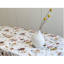 Ecotton DUCK tablecloth, 170x200, with flowers, 7195-1