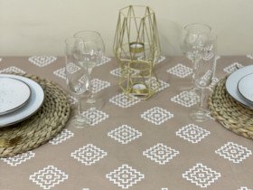 Скатертина 170x220 Ecotton DUCK Бежева 1003-11