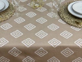 Скатертина 170x220 Ecotton DUCK Бежева 1003-11