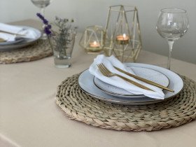 Скатерть 170x220 Ecotton DUCK Бежевая