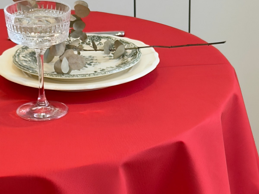 Tablecloth 170x200 Ecotton DUCK Red 4070