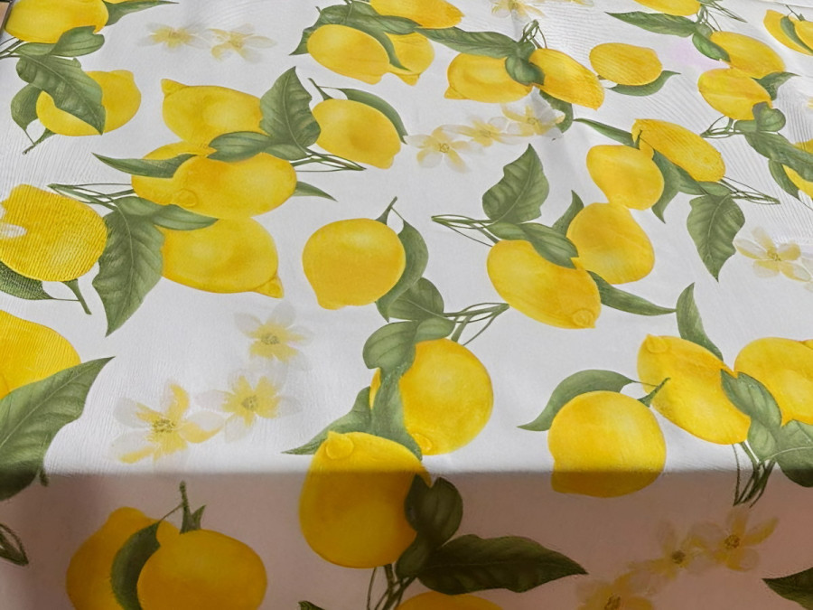 Tablecloth 170x200 Ecotton DUCK Lemons