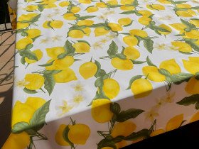 Tablecloth 170x200 Ecotton DUCK Lemons