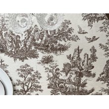 Скатерть 170x150 Ecotton DUCK Люди в кустах Бежевая 30497