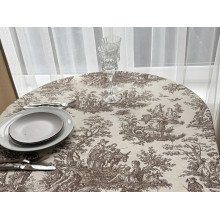 Скатерть 170x150 Ecotton DUCK Люди в кустах Бежевая 30497