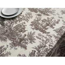 Скатерть 170x150 Ecotton DUCK Люди в кустах Бежевая 30497