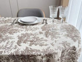 Скатертина 170x220 Ecotton DUCK Бежева 30497