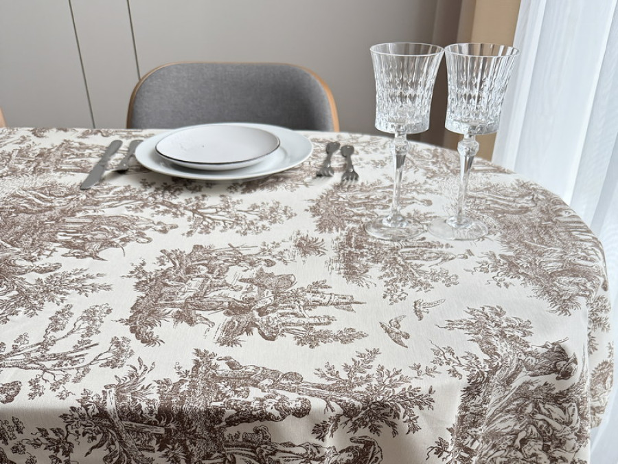 Скатерть 170x200 Ecotton DUCK Бежевая 30497