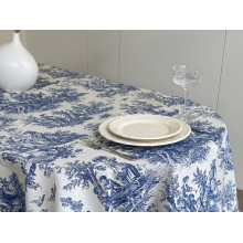Скатертина 170x150 Ecotton DUCK Люди в кущах Синя 30497