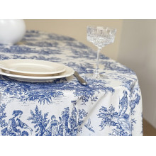 Скатертина 170x150 Ecotton DUCK Люди в кущах Синя 30497