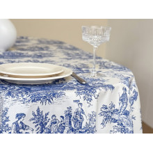 Tablecloth 170x220 Ecotton DUCK Italiano beige 30497-Blue