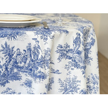 Tablecloth 170x200 Ecotton DUCK People in the bushes Blue 30497