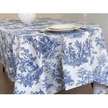 Tablecloth 170x220 Ecotton DUCK Italiano beige 30497-Blue