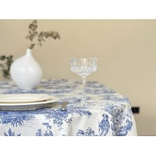 Tablecloth 170x220 Ecotton DUCK Italiano beige 30497-Blue