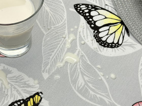 Скатерть 170x220 Ecotton DUCK Бабочки 5725-13
