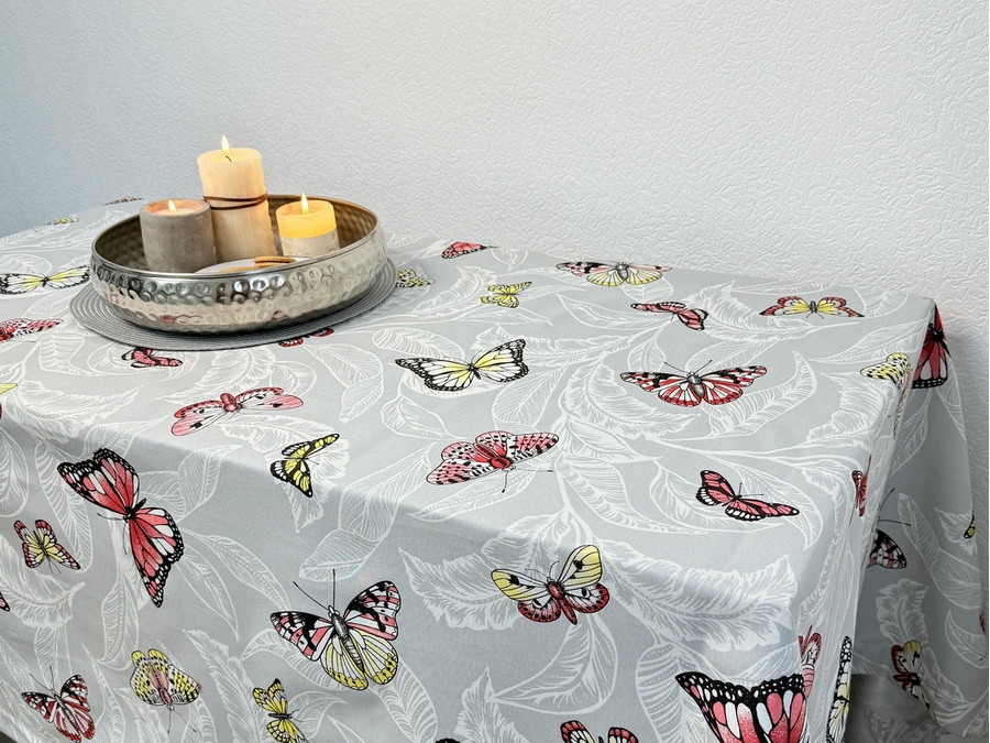 Скатерть 170x150 Ecotton DUCK Бабочки 5725-13