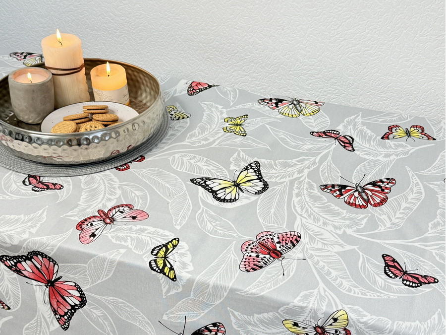 Скатерть 170x220 Ecotton DUCK Бабочки 5725-13