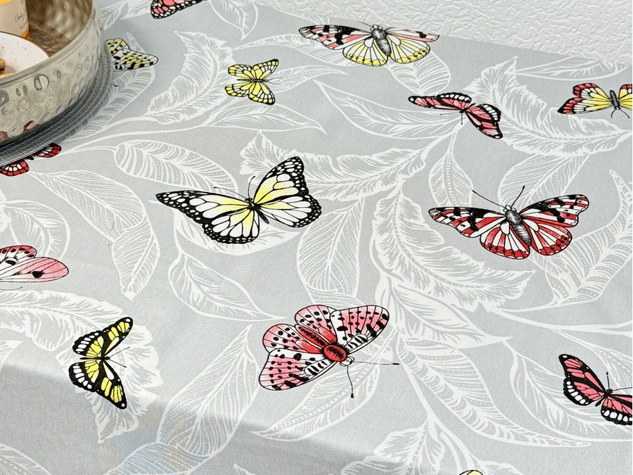 Скатерть 170x220 Ecotton DUCK Бабочки 5725-13