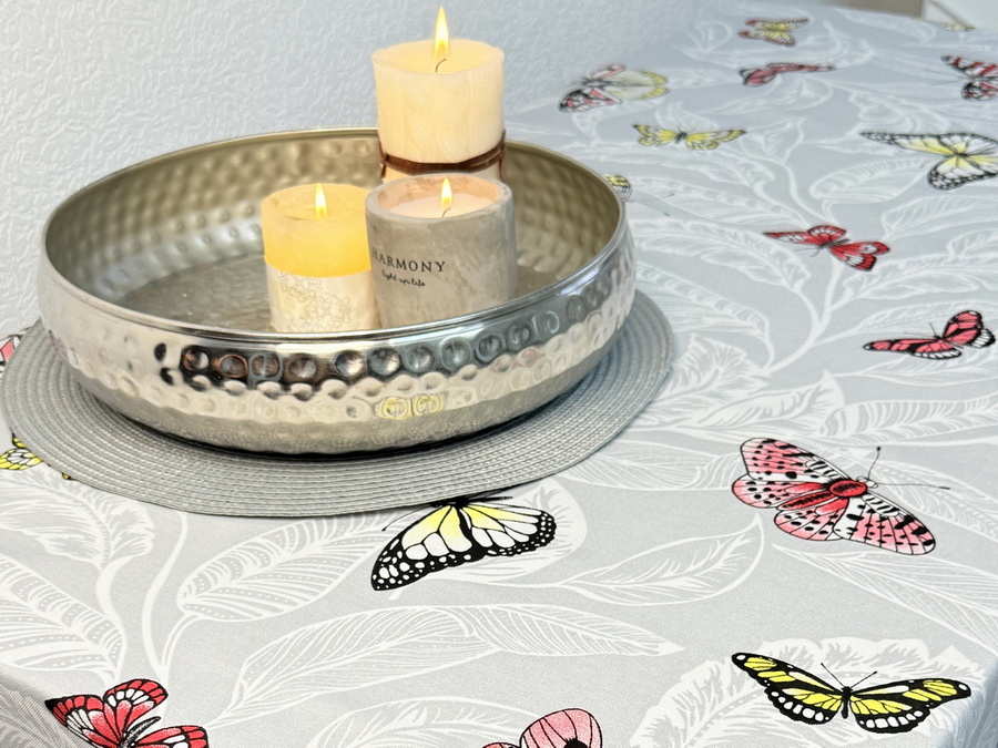 Скатерть 170x220 Ecotton DUCK Бабочки 5725-13