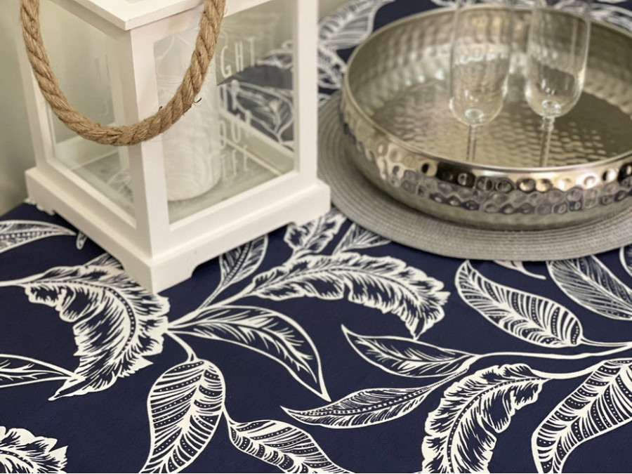 Скатертина 170x150 Ecotton DUCK Синя 2894-25