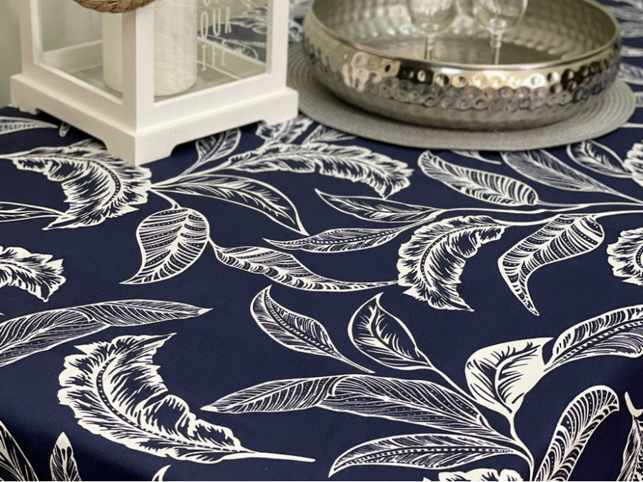 Скатертина 170x150 Ecotton DUCK Синя 2894-25