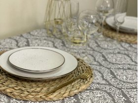 Скатертина 170x150 Ecotton DUCK Сіра 2016-20