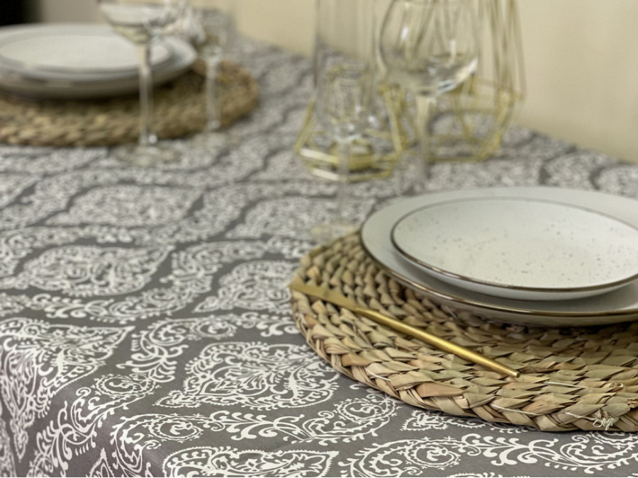 Скатертина 170x200 Ecotton DUCK Сіра 2016-20