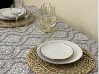 Скатерть 170x220 Ecotton DUCK Серая 2016-20