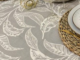 Скатерть 170x220 Ecotton DUCK Серая 2894-29