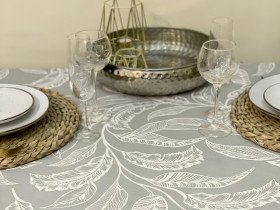 Скатерть 170x220 Ecotton DUCK Серая 2894-29